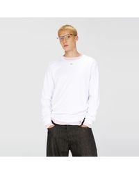DIESEL - Cotton Long-Sleeve T-Shirt With Oval D - Lyst