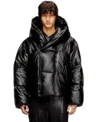 DIESEL - Hooded Puffer Jacket - Lyst