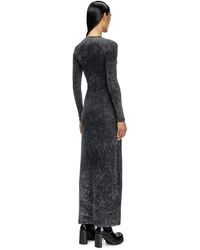 DIESEL - Long Dress With Marbled Effect - Lyst