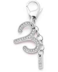 DIESEL - Metal Aries Charm With Rhinestones - Lyst