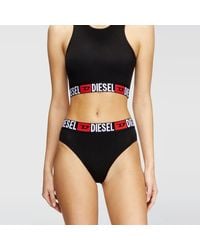 DIESEL - Three-Pack Briefs With Maxi-Logo Waist - Lyst
