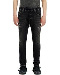 DIESEL - Regular Regular Waist 2030 D-Krooley Joggjeans, /Dark, Elastic Waistband - Lyst