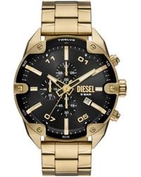 DIESEL - Spiked Chronograph-Tone Stainless Steel Watch - Lyst