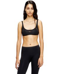DIESEL - Sports Bra With Cut-Out Logo - Lyst