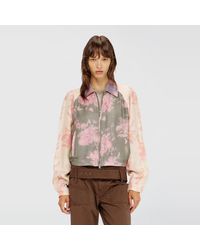 DIESEL - Giacca Bomber Floreale - Lyst