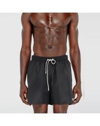 DIESEL - Swim Shorts With Metallic Oval D Logo - Lyst