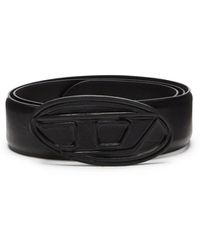 DIESEL - Leather Belt With Leather-covered Buckle - Lyst