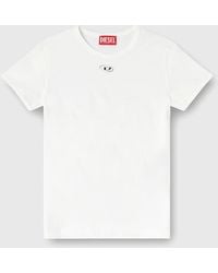 DIESEL - Slim T-Shirt With Metallic Oval D - Lyst