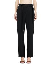 DIESEL - Tailored Pants With Biker Belt Strap - Lyst