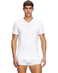 DIESEL - Three-Pack Of V-Neck T-Shirts - Lyst