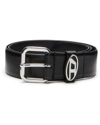 DIESEL - 3.9Cm Logo-Plaque Embellished Leather Belt - Lyst