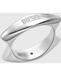 DIESEL - Edelstahlband Ring - Lyst