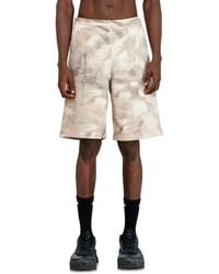 DIESEL - Sweat Shorts With Camo Digital Print - Lyst