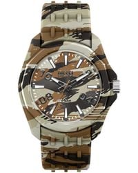 DIESEL - Stinger Camo Silicone Watch - Lyst