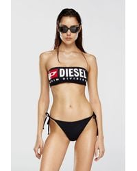 DIESEL - Printed Bikini Top - Lyst