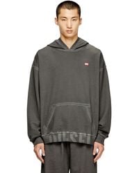 DIESEL - Sudadera Con Capucha De Algodón Con Bolsillo Tipo Canguro - Lyst