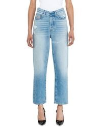 DIESEL - Regular Jeans High Waist 1981 D-Went, Light, Button Fly - Lyst