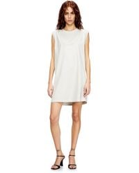 DIESEL - Short Cotton Dress With Embossed Chain - Lyst