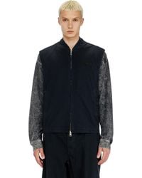 DIESEL - Cotton Ripstop Vest With Oval D Patch - Lyst