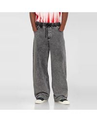 DIESEL - Sweatpants With Denim Effect - Lyst