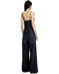 DIESEL - Mono Con Tiras De Denim Con Tejido Batavia - Lyst
