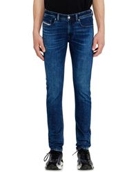 DIESEL - Skinny Jeans Low Waist 1979 Sleenker, Dark, Zip Fly - Lyst