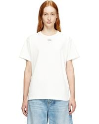 DIESEL - Cotton T-Shirt With Metallic Oval D - Lyst