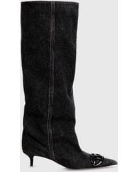 DIESEL - D-Venus-Slouchy Knee-High Boot - Lyst