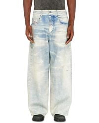 DIESEL - Relaxed Regular Waist 2097 D-Enim-M Joggjeans, Light, Zip Fly - Lyst