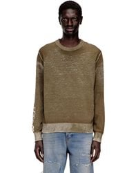 DIESEL - Faded Reverse-Print Jumper With Lettering - Lyst