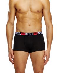 DIESEL - Three-Pack Of All-Over Logo Waist Boxers - Lyst
