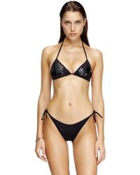 DIESEL - Sujetador De Bikini Con Logotipo Recortado - Lyst