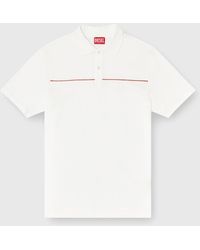 DIESEL - Polo Shirt With Contrast Piping - Lyst