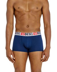 DIESEL - Three-Pack Of All-Over Logo Waist Boxers - Lyst