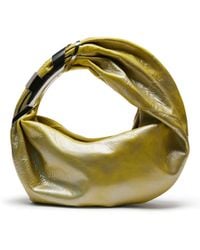 DIESEL - Grab-d S-hobo Bag In Metallic Leather - Lyst