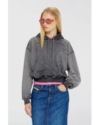 DIESEL - Hoodie With Dévoré Print - Lyst