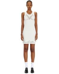 DIESEL - Mini Tank Dress With Devoré Lace Effect - Lyst