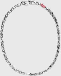 DIESEL - Stainless Steel Multi-Wear Chain - Lyst