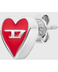 DIESEL - Stainless Steel Stud Earring - Lyst