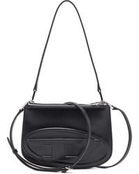 DIESEL - 1Dr Twin-Schultertasche Mit Doppelbeutel Aus Bedrucktem Leder - Lyst