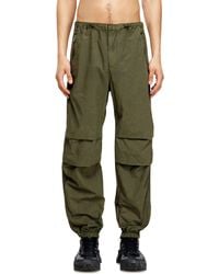 DIESEL - Cotton Cargo Pants With Side Bands - Lyst