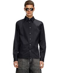 DIESEL - Camisa Formal Con Cuello Con El Logotipo Bordado - Lyst