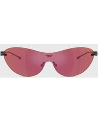 DIESEL - Iconic Oval Sunglasses - Lyst