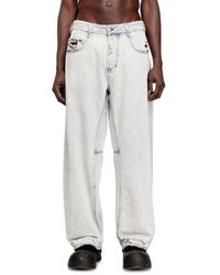 DIESEL - Relaxed Jeans Regular Waist 1997 D-Enim-M, Light, Button Fly - Lyst