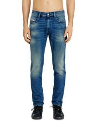 DIESEL - Slim Jeans Regular Waist 2019 D-Strukt, Dark, Zip Fly - Lyst