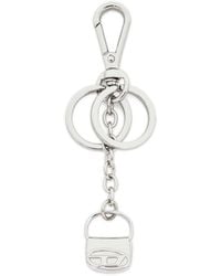 DIESEL - Metal Keyring With 1Dr Bag Charm - Lyst