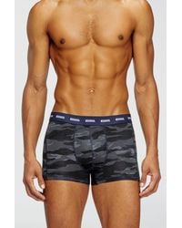 DIESEL - Three-Pack Of Boxer Briefs Plain And Camo - Lyst