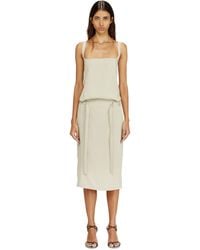 DIESEL - Open-Back Midi Apron Dress - Lyst