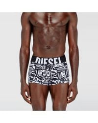 DIESEL - Three-Pack Boxer Briefs With Flag Print - Lyst