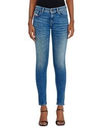 DIESEL - Skinny Jeans Regular Waist 2017 Slandy, Medium, Zip Fly - Lyst